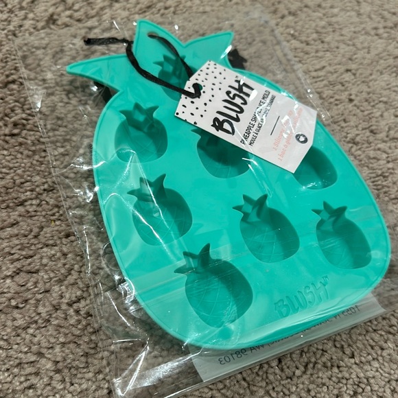 NWT Blush Silicone Mold Pineapple Ice Cube Tray - Picture 3 of 4